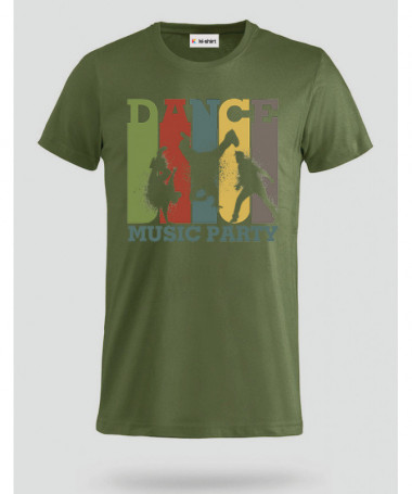 Dance music T-shirt Basic Uomo