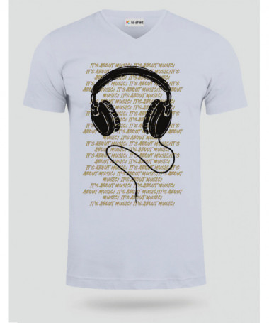 Headphone T-shirt Scollo V