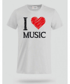 I love music T-shirt Basic Uomo