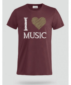 I love music T-shirt Basic Uomo