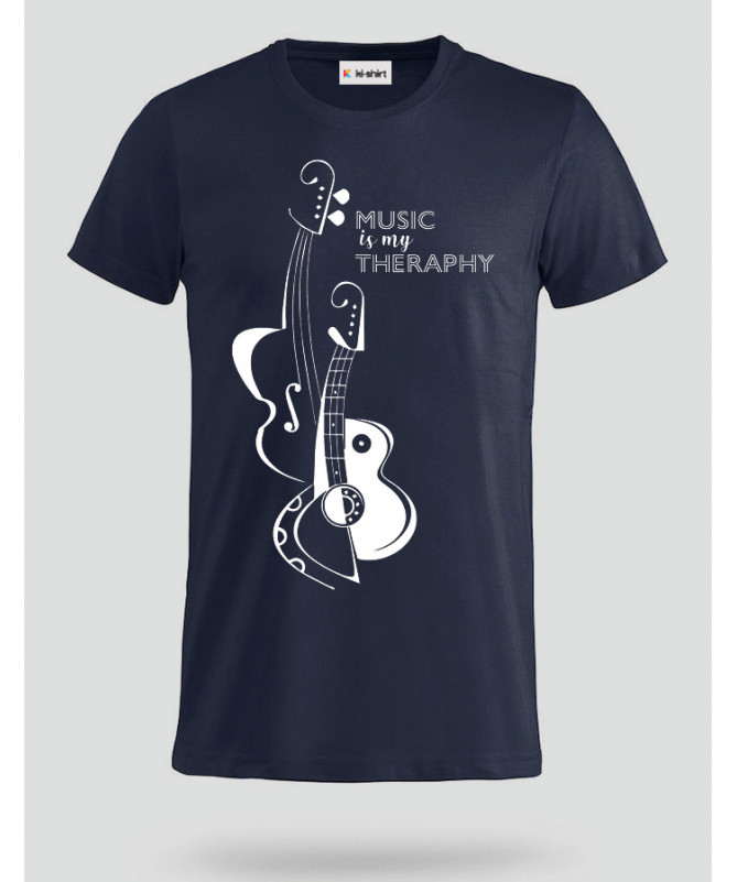 ki-shirt.com Black guitar T-shirt Basic Uomo