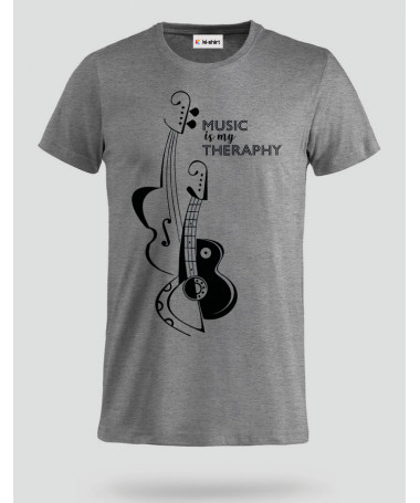 ki-shirt.com Black guitar T-shirt Basic Uomo