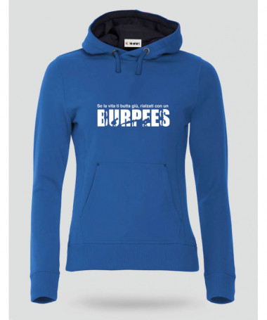 BURPEES Felpa Premium con cappuccio Donna