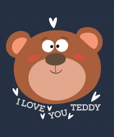 I love you teddy Felpa Premium con cappuccio Uomo